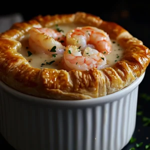 Shrimp Lobster Cheddar Bay Biscuit Pot Pie for Cozy Nights
