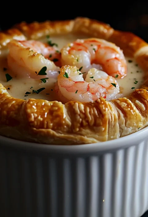 Shrimp Lobster Cheddar Bay Biscuit Pot Pie