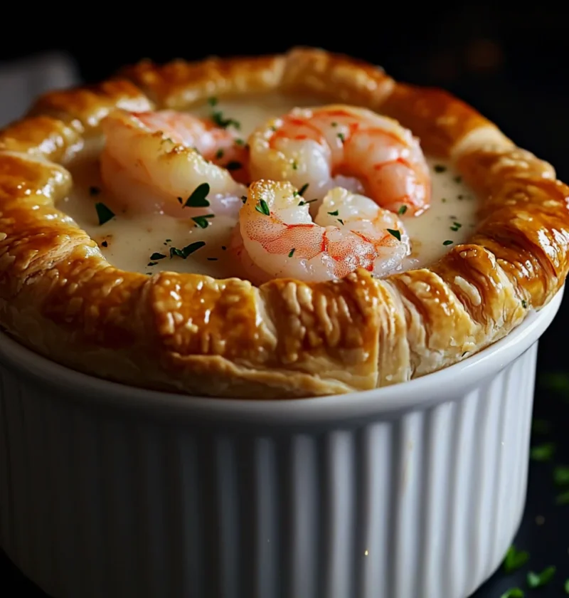 Shrimp Lobster Cheddar Bay Biscuit Pot Pie