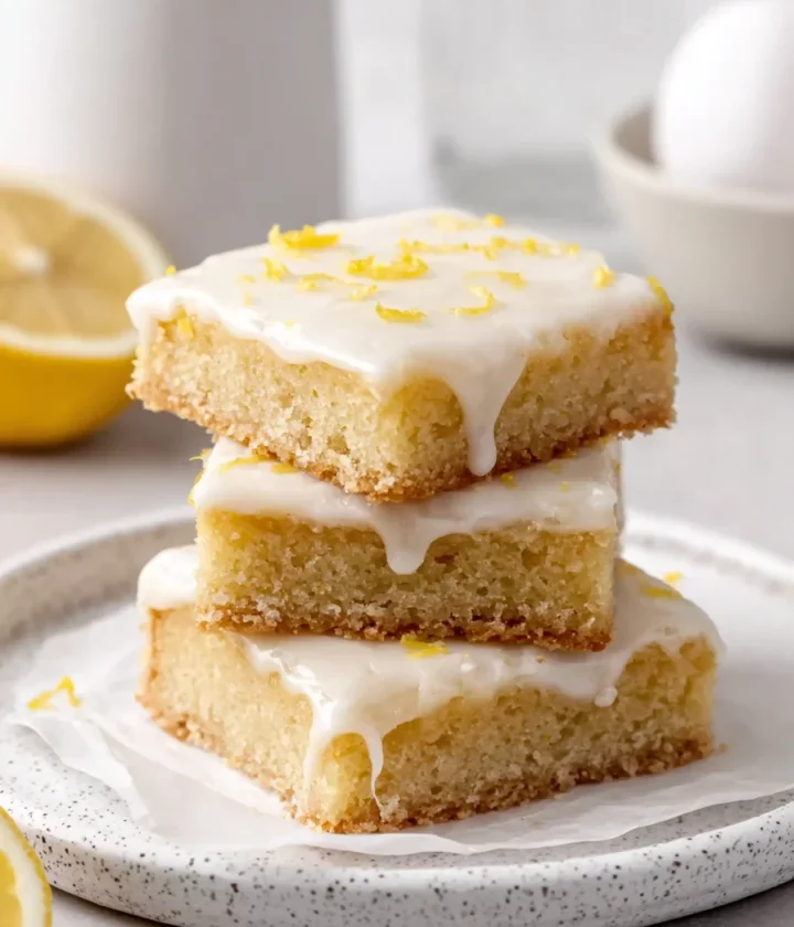 Soft and Chewy Lemon Blondies