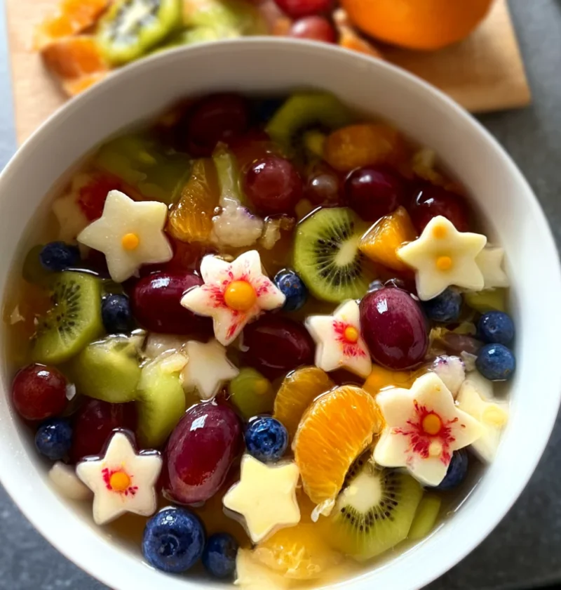 Star Cut Fruit Salad for Kids