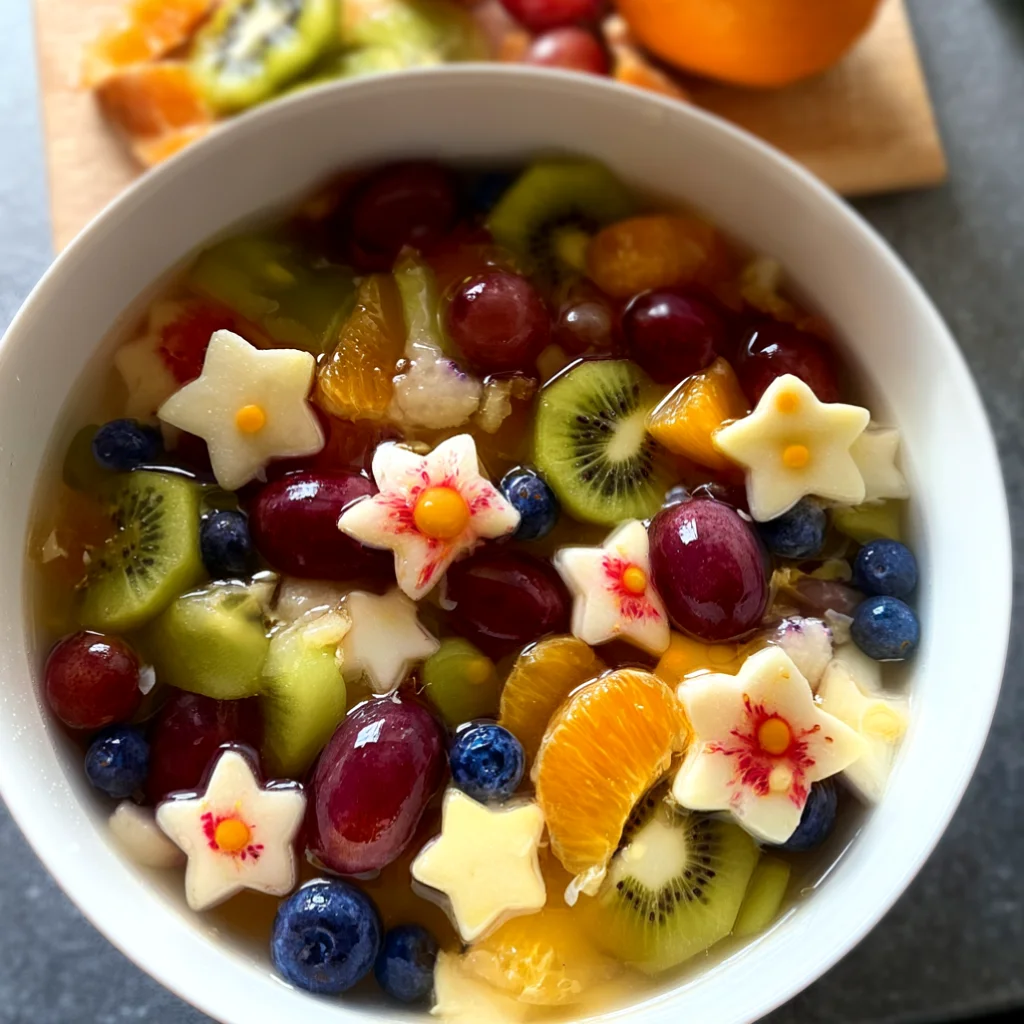 Star Cut Fruit Salad for Kids