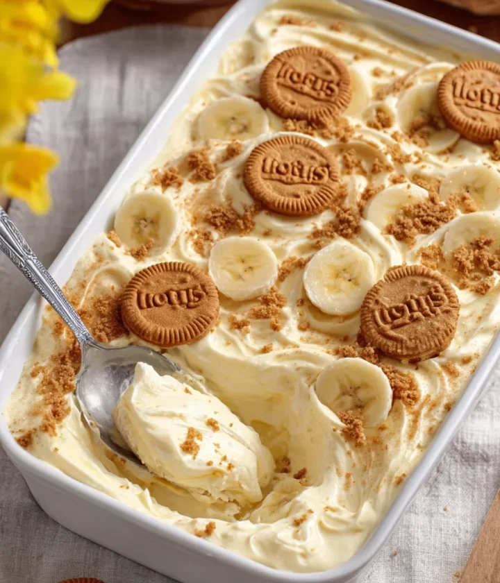 Biscoff banana pudding