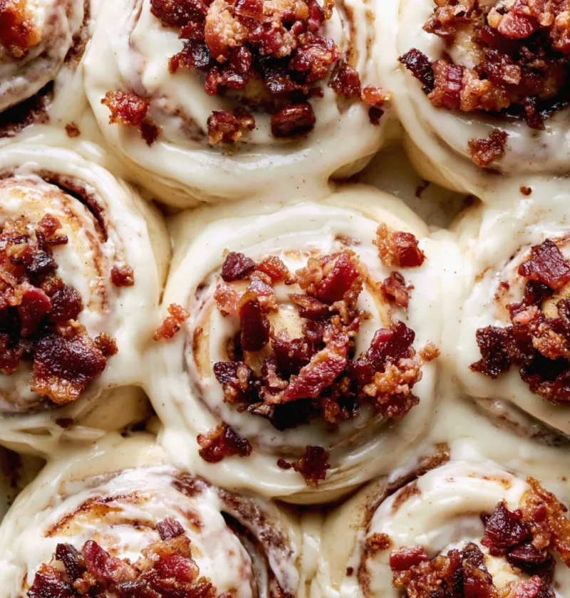 Bourbon Maple Bacon Cinnamon Rolls