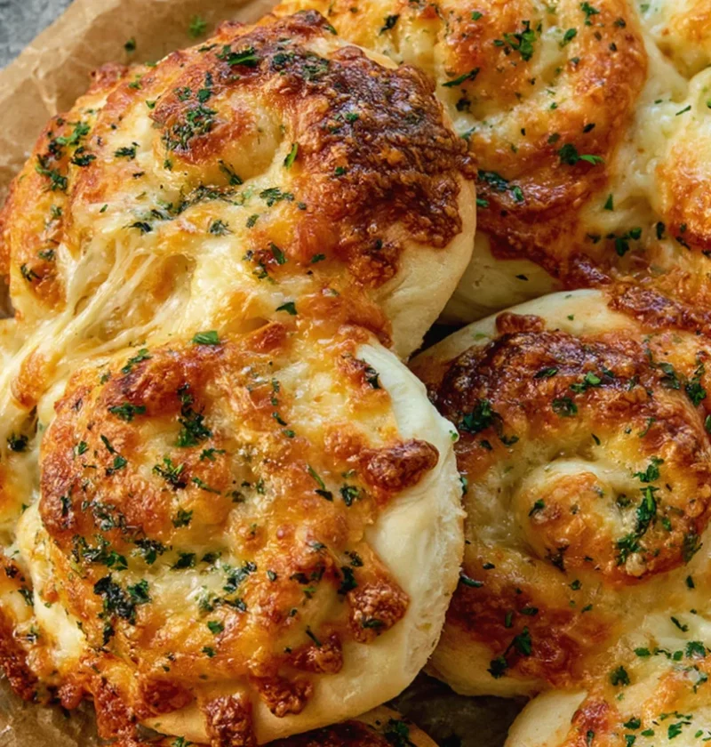 Cheesy Garlic Bread Rolls