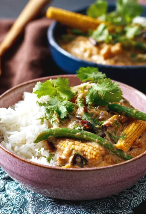 Chicken and Peanut Coconut Curry
