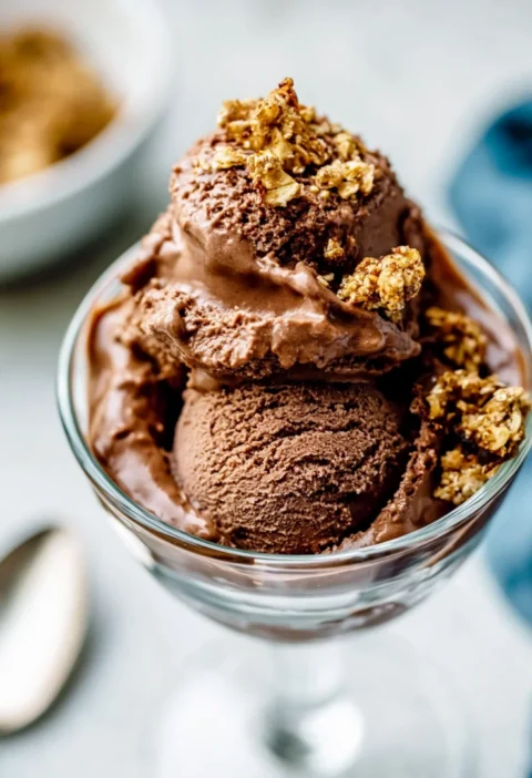 Creamy Easy Chocolate Protein Ice Cream