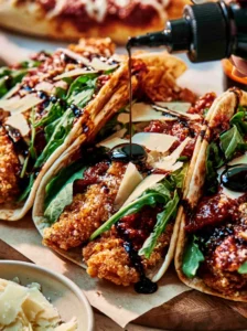 Crispy Chicken Parm Smashed Tacos in 30 Minutes