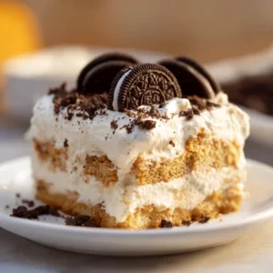 Golden Oreo Icebox Cake