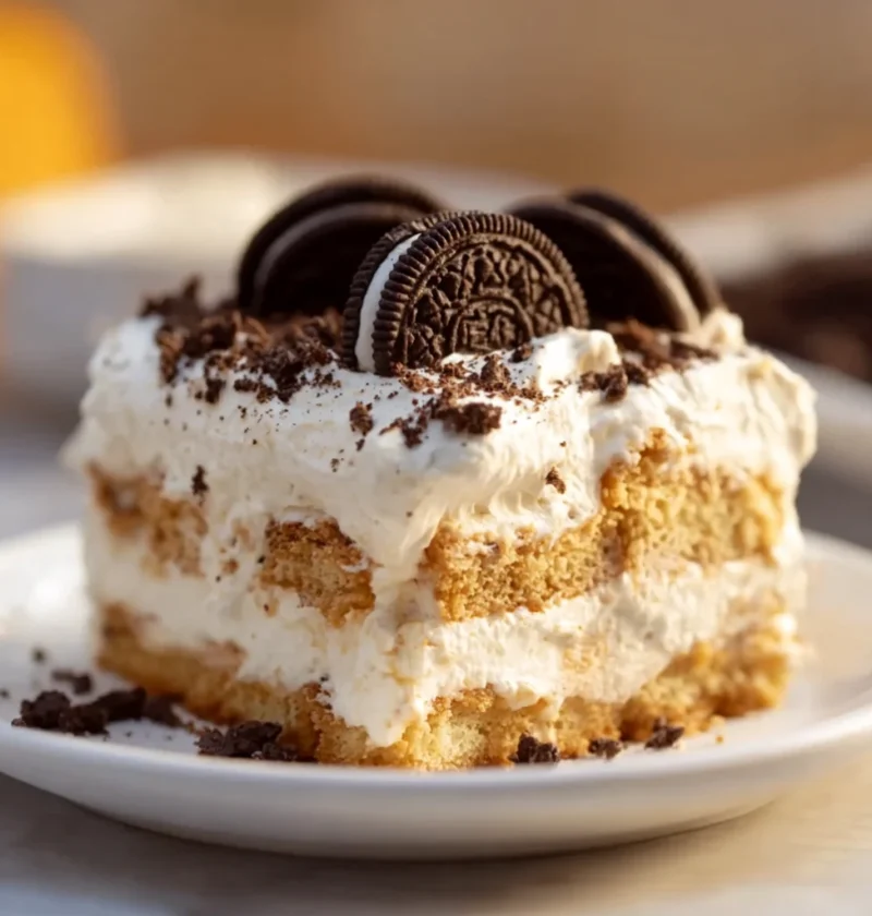 Golden Oreo Icebox Cake