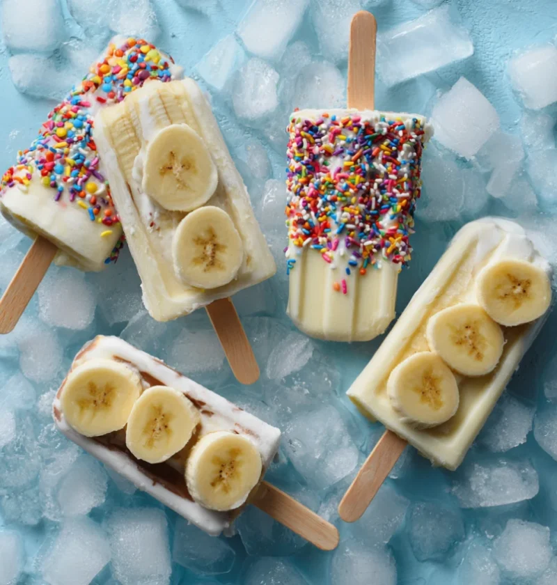Healthy Frozen Banana Pops
