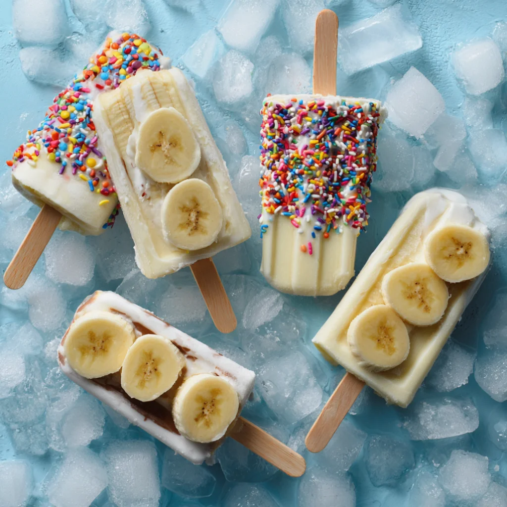 Healthy Frozen Banana Pops