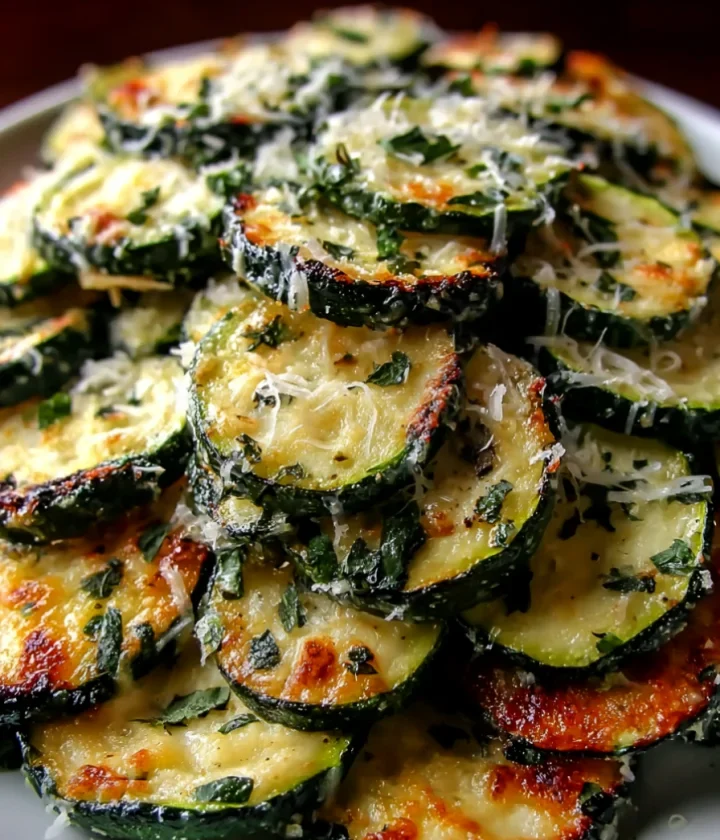 Irresistibly Crunchy Garlic Parmesan Roasted Zucchini Delight