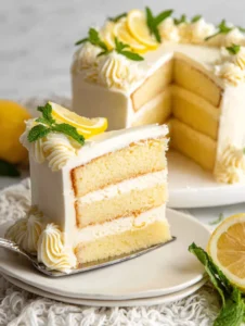 Lemon Layer Cake with Cream Cheese Frosting