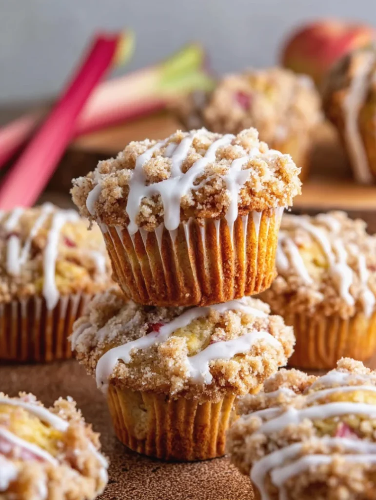 Rhubarb Muffins with Streusel