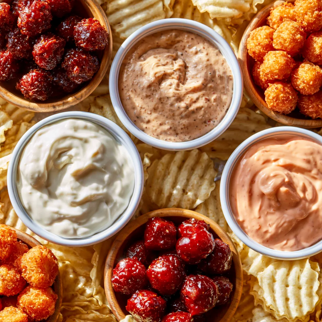 Saucy Nugget Platter with Heluva Good! Dips