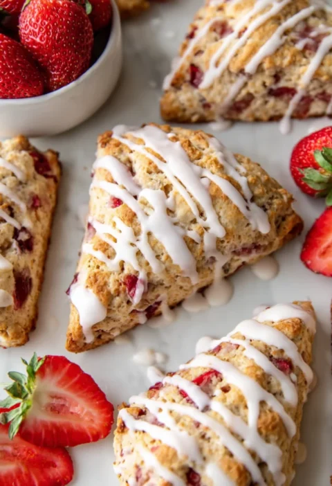 strawberry scones