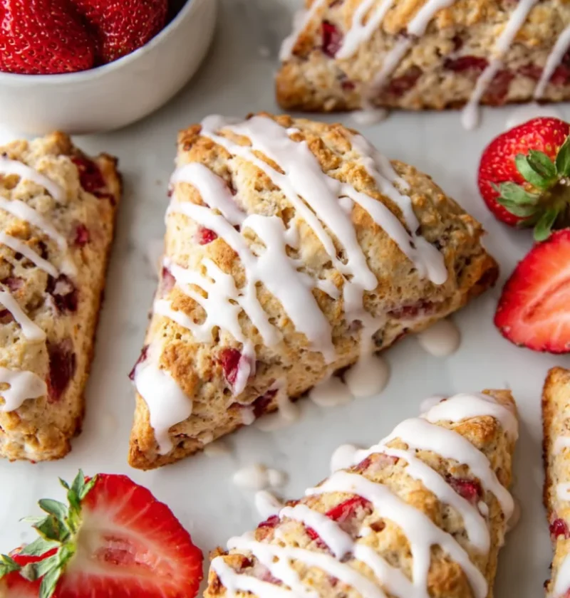 strawberry scones