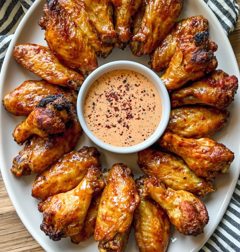 Ultimate 4th of July baked chicken wings