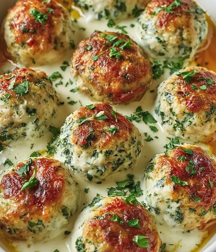 Baked Chicken Ricotta Meatballs