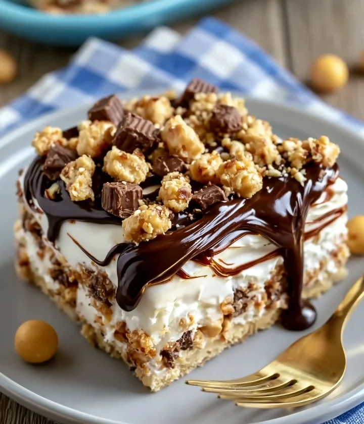 Buster Bar Ice Cream Cake