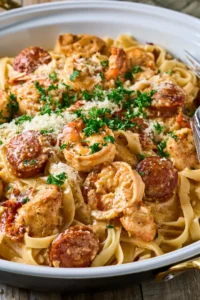 Cajun Pasta with Sausage, Shrimp & Chicken