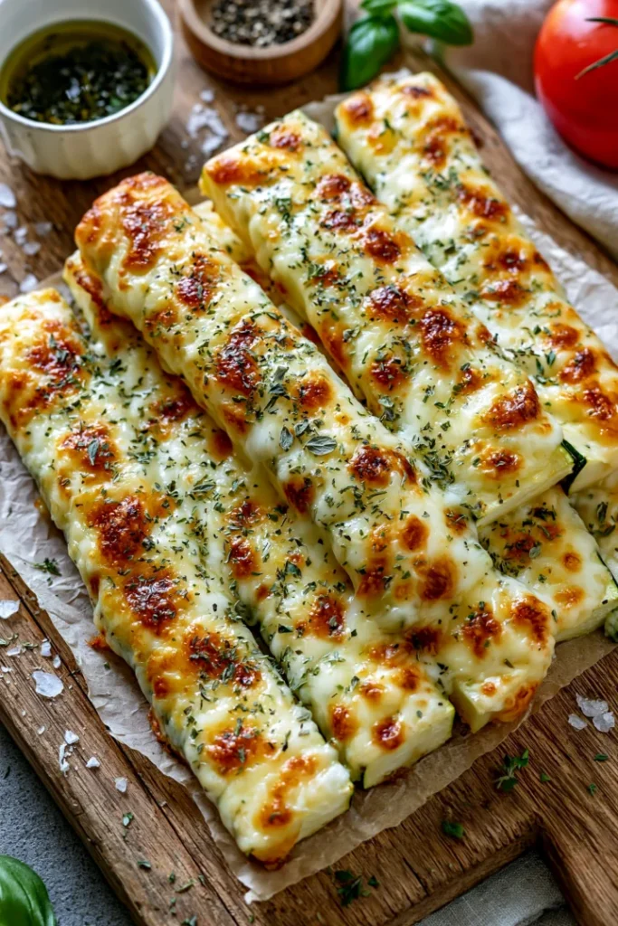 Cheesy Zucchini Breadsticks: Guilt-Free Delight for Snack Time