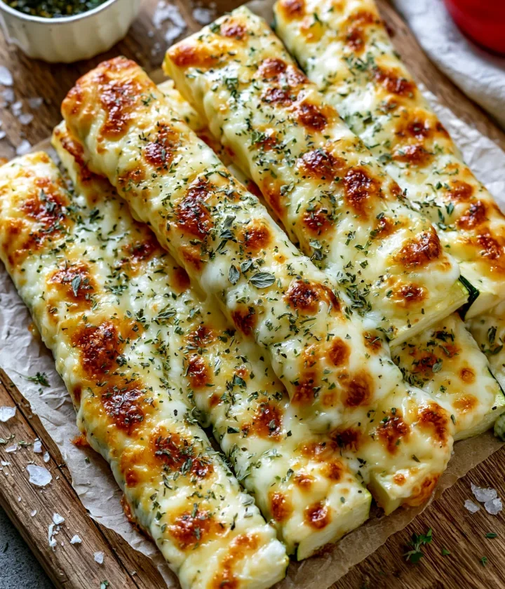 Cheesy Zucchini Breadsticks