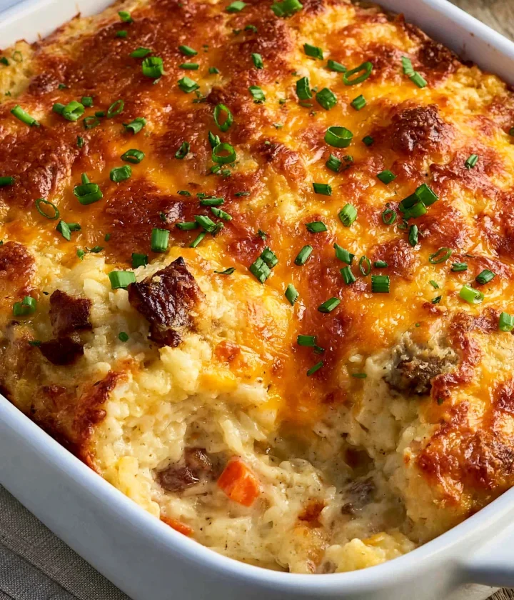 Copy Easy Creamy Cracker Barrel Chicken Rice Casserole