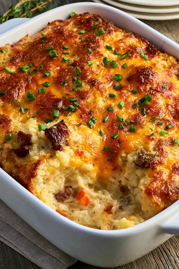 Copy Easy Creamy Cracker Barrel Chicken Rice Casserole