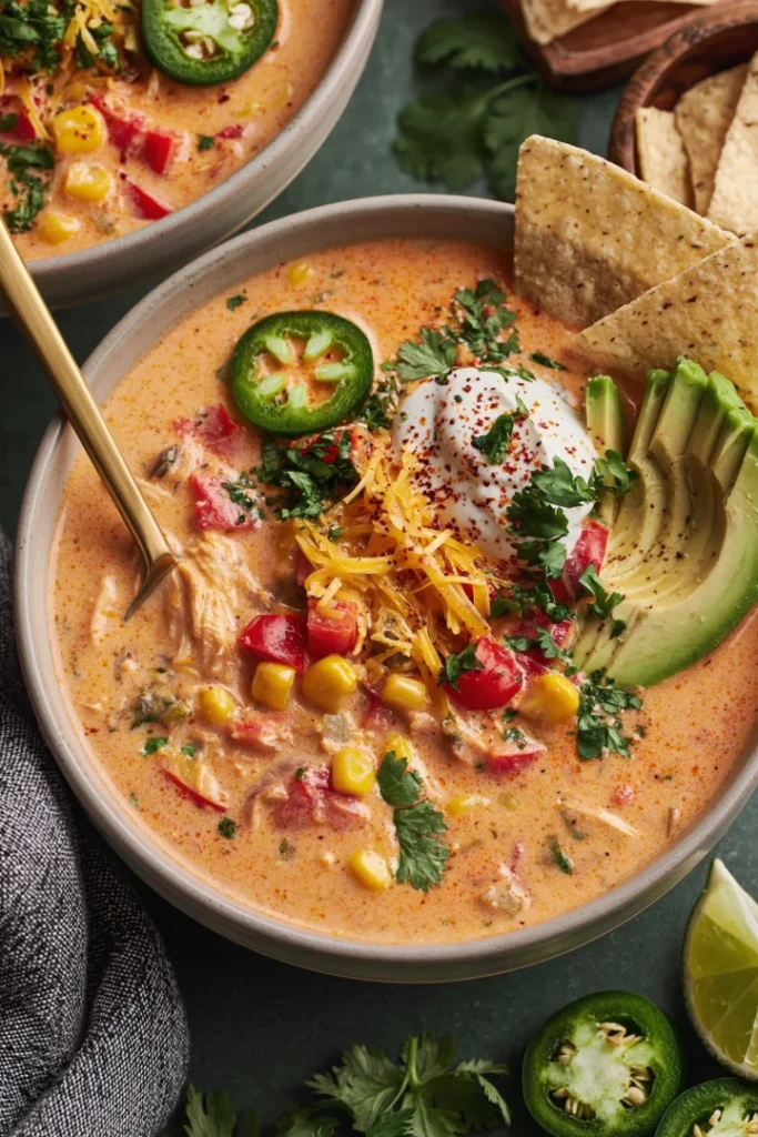 Creamy Chicken Fajita Soup