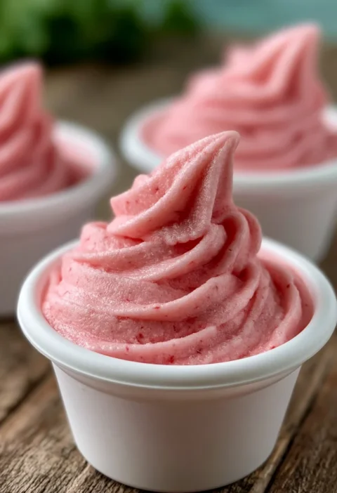 Creamy Homemade Strawberry Dole Whip