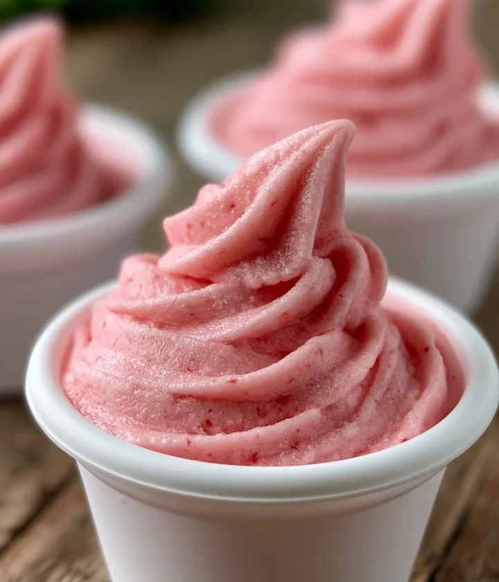 Creamy Homemade Strawberry Dole Whip