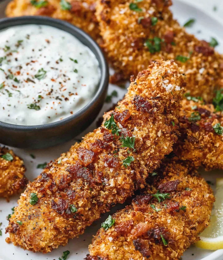 Crispy Beef Bacon Ranch Chicken Tenders