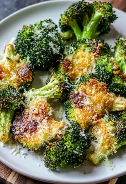 Crispy Smashed Broccoli with Parmesan