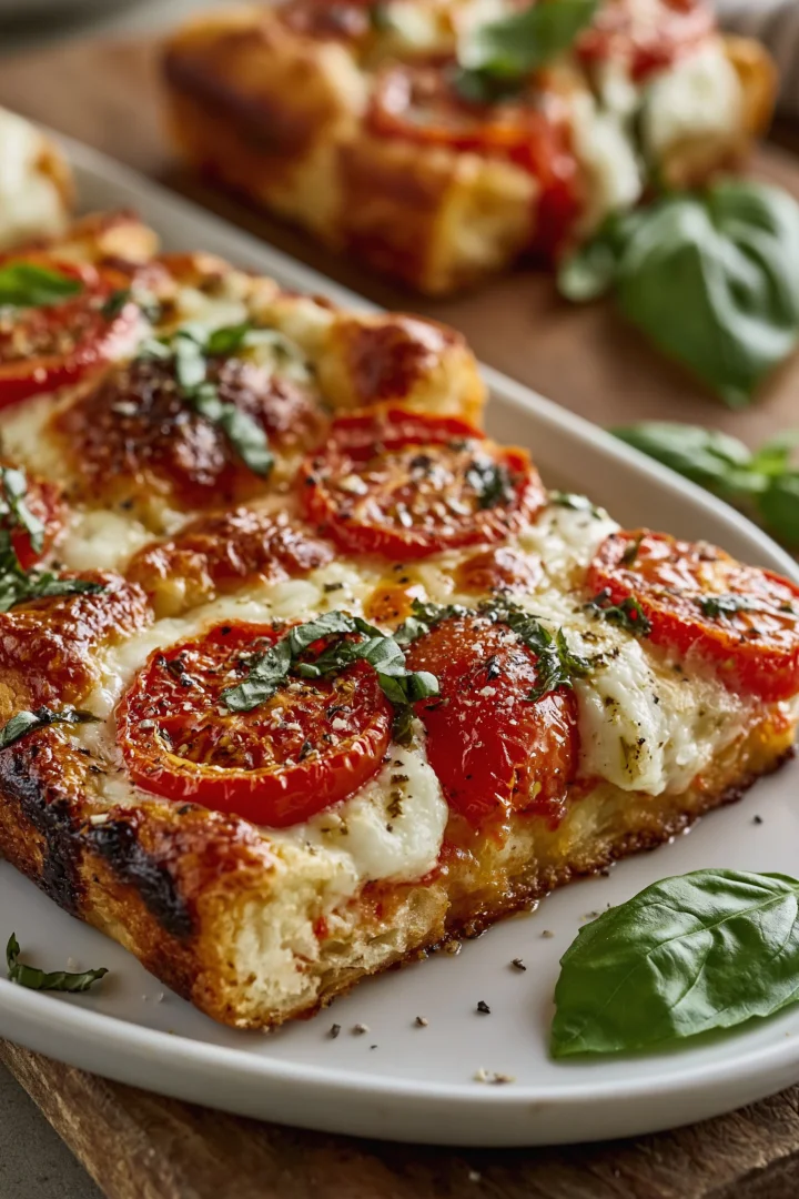 Crescent Roll Tomato Basil Squares