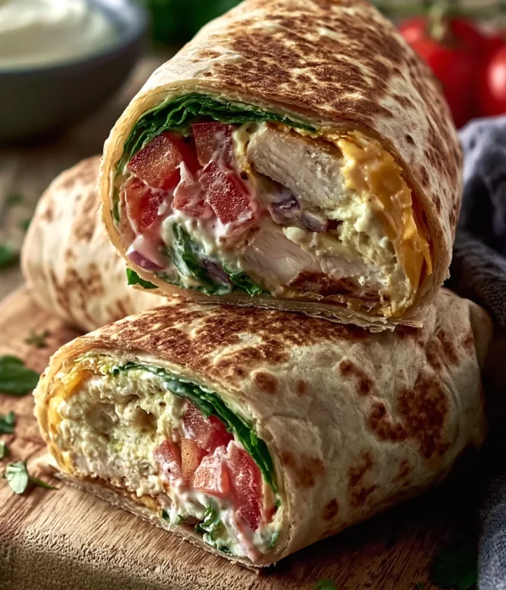 easy high school protein wrap