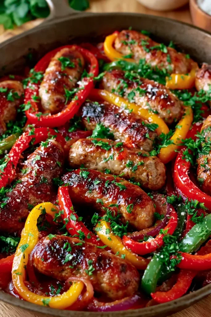 Easy One-Pan Lazy Sausage and Peppers Skillet: Best Weeknight Dinner