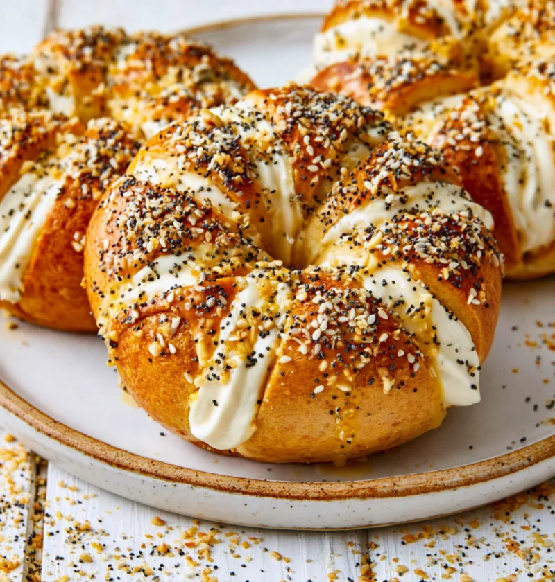 cream cheese stuffed bagels