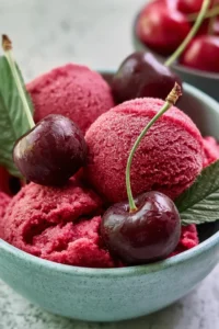 Fresh Cherry Sorbet