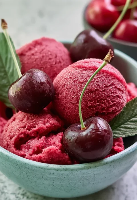 Fresh Cherry Sorbet