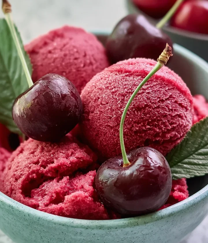 Fresh Cherry Sorbet