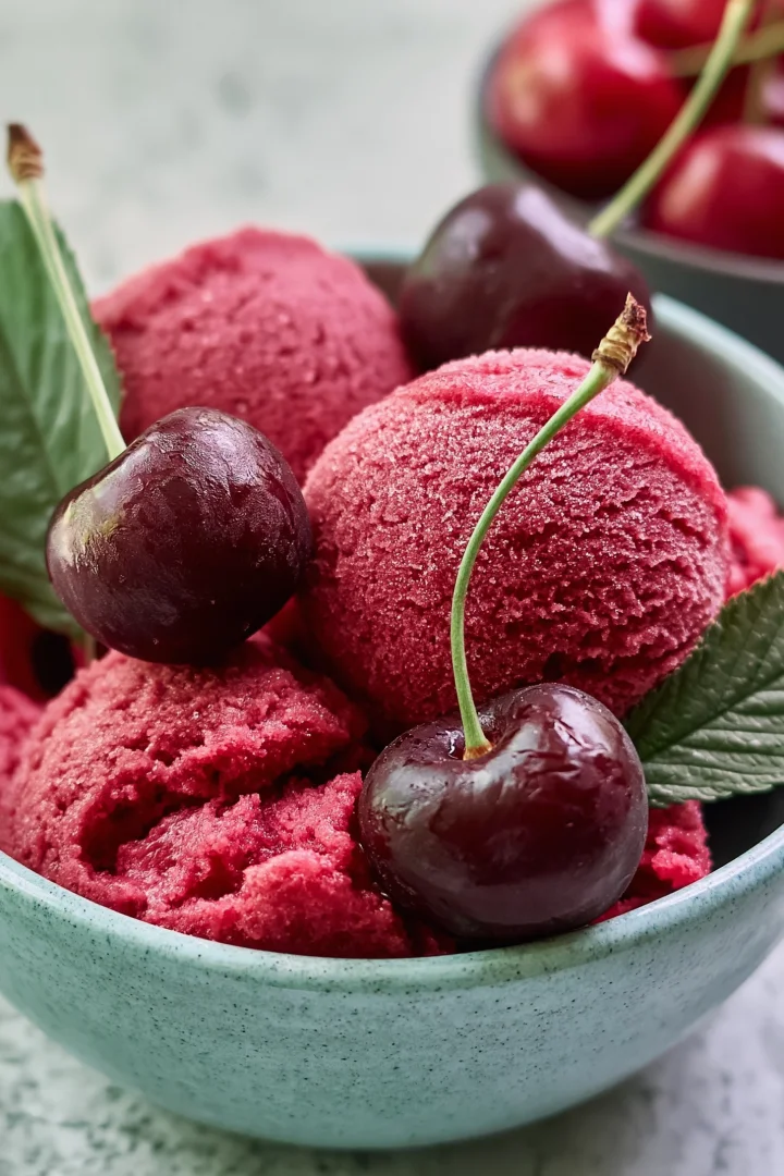 Fresh Cherry Sorbet