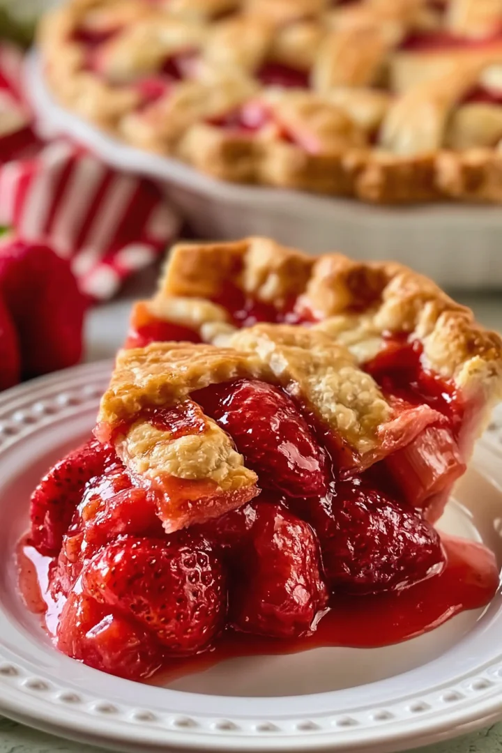 Fresh Strawberry Rhubarb Pie