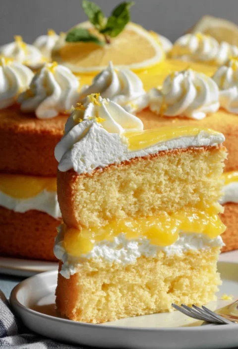 Light & Luscious Lemon Curd Cake