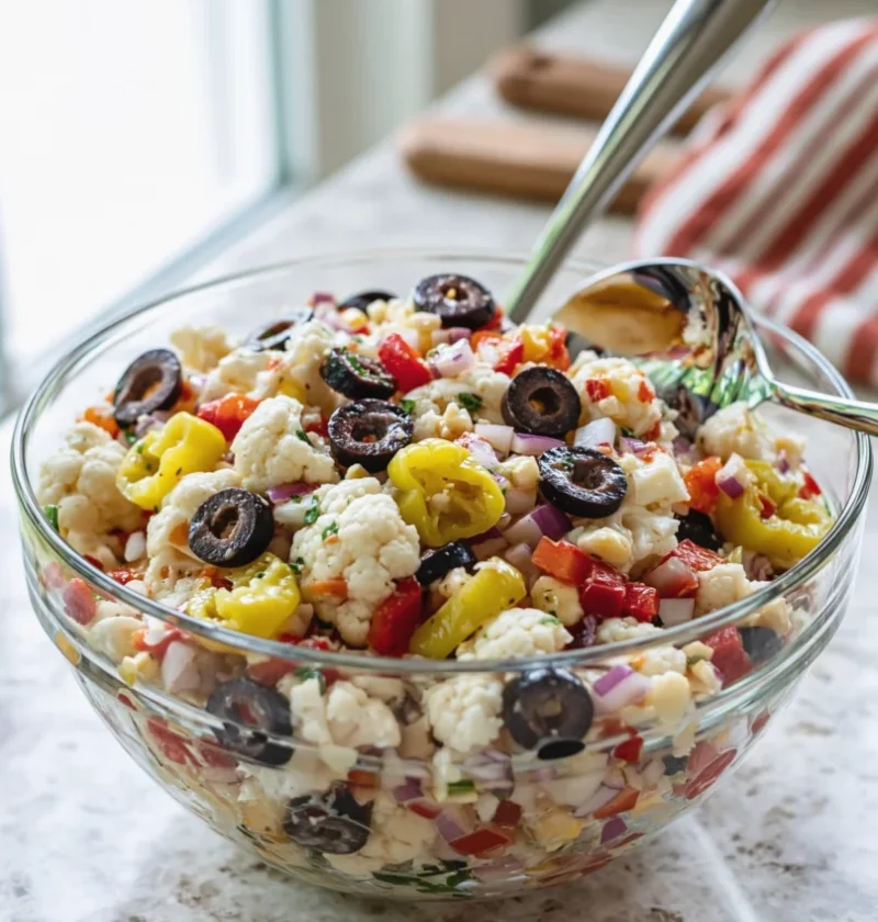 marinated cauliflower salad