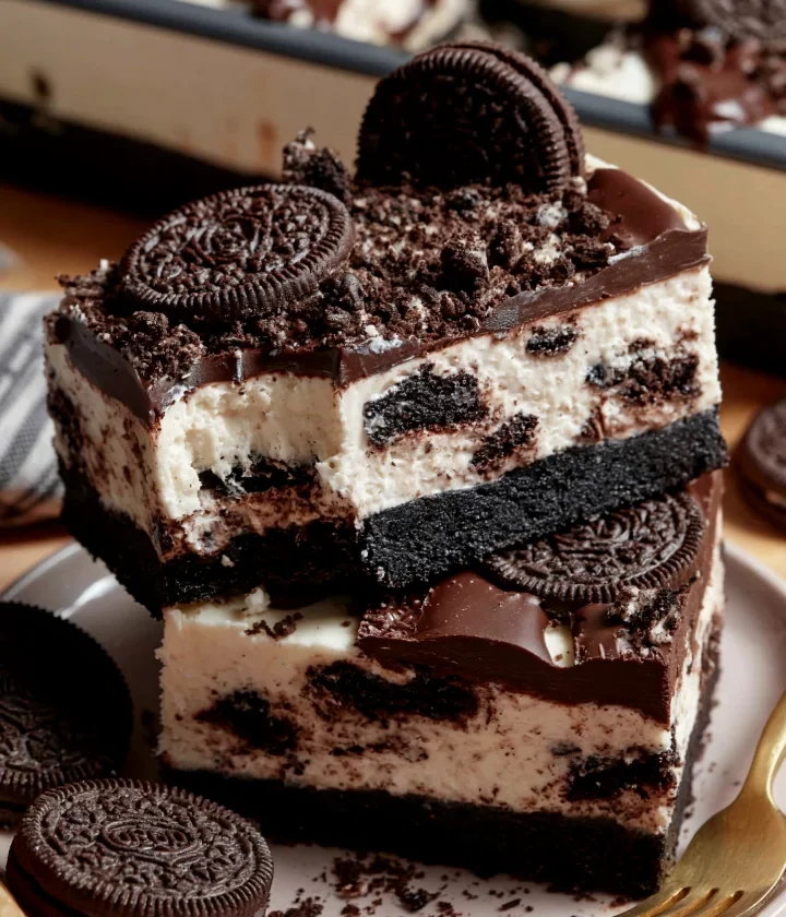 No Bake Oreo Cheesecake Bars