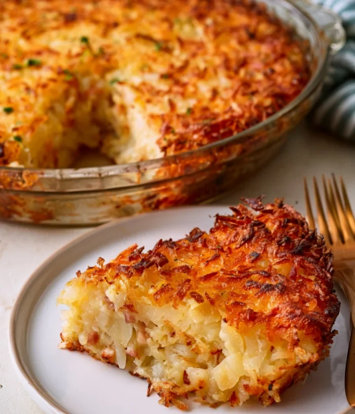 oven baked hash brown pie