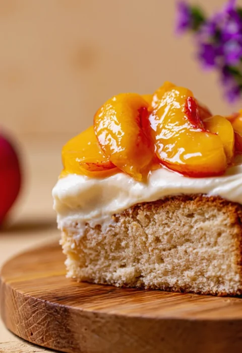 Peaches and Cream Cake