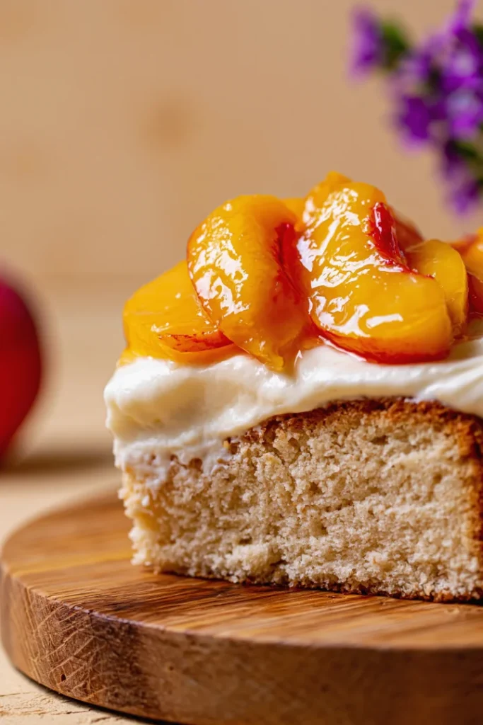 Peaches and Cream Cake